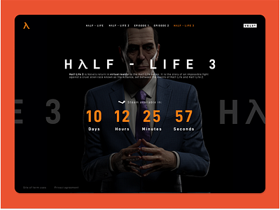 Half-Life 3  Countdown Timer Day14 DailyUI