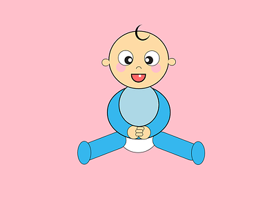 Baby animation css design flat html