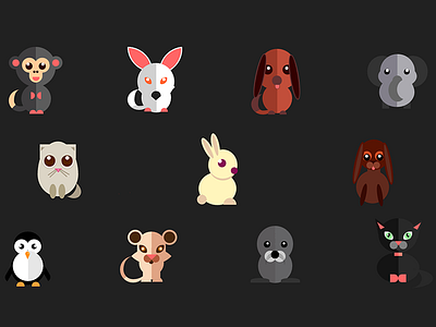 Css animals by Judith on Dribbble