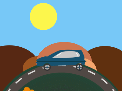 Css on the road version by Judith on Dribbble