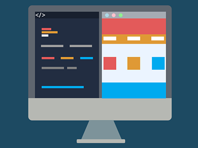Code and view... animation css design flat html