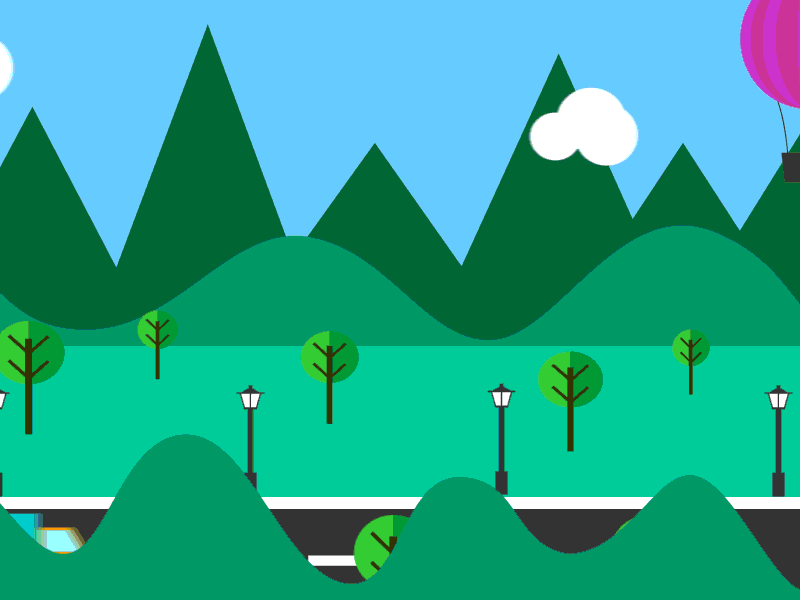Funny road by Judith on Dribbble