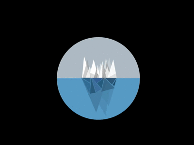 Iceberg... animation css design flat html