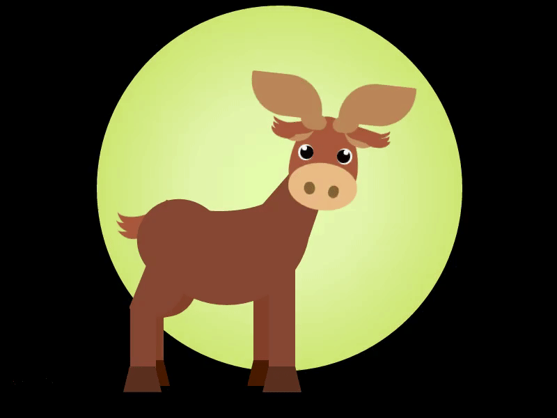 Moose animation book css design digital flat html