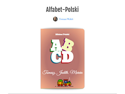 Alfabet-Polski animation book css design digital flat html