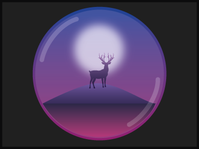 Moonlight design gradients illustration