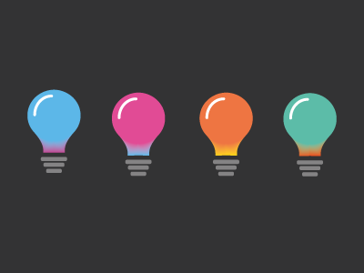 Blend bulbs blend design gradients illustration