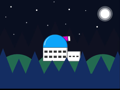 CSS Looking to the stars version animation css design flat illustration