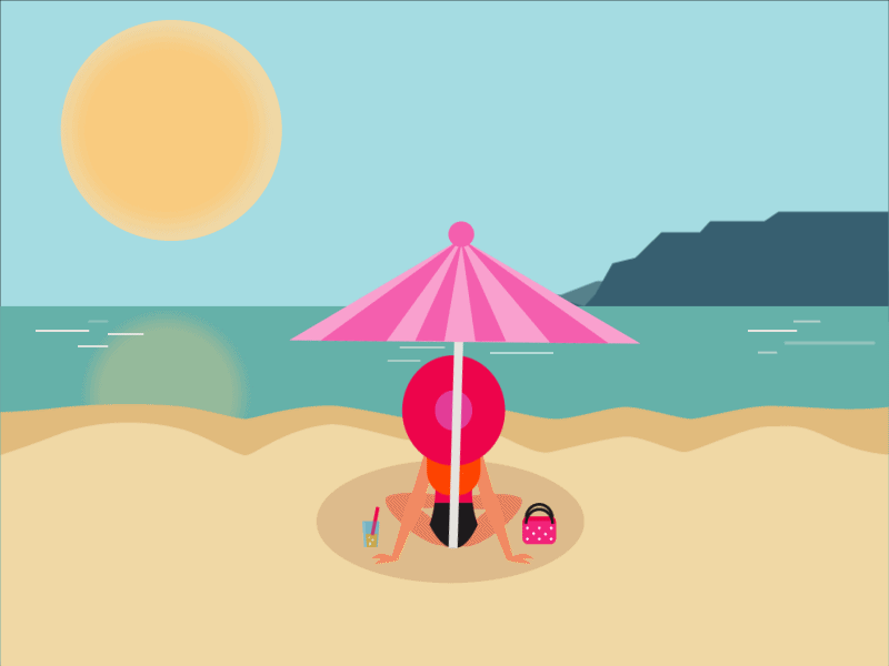In the beach by Judith on Dribbble