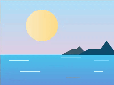 CSS Ocean animation css design gradients