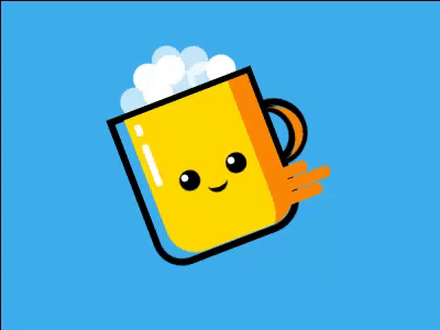 CSS Cute Beer animation css design flat