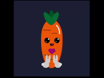 Carrot Love animation css design html illustration