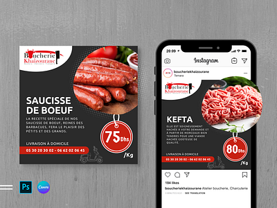 Instagram Feed Design Concept for Local Butchery branding design instagram instagram feed instagram post social media design social media post socialmedia