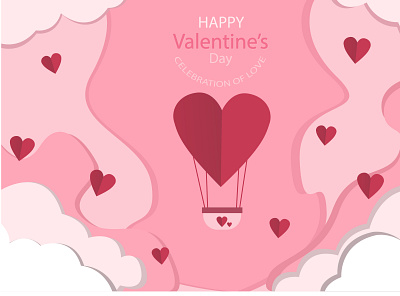 happy valentine's day celebration of love design illustration valentine day vector