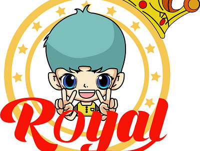 royal prince logo animasi design illustration logo prince royal vector