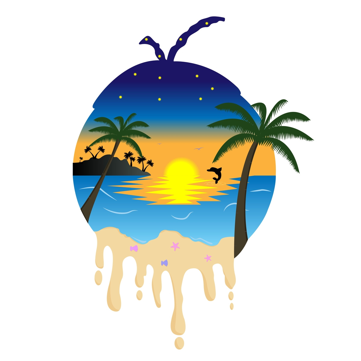 coconut beach by DMY_Design_Me_You on Dribbble