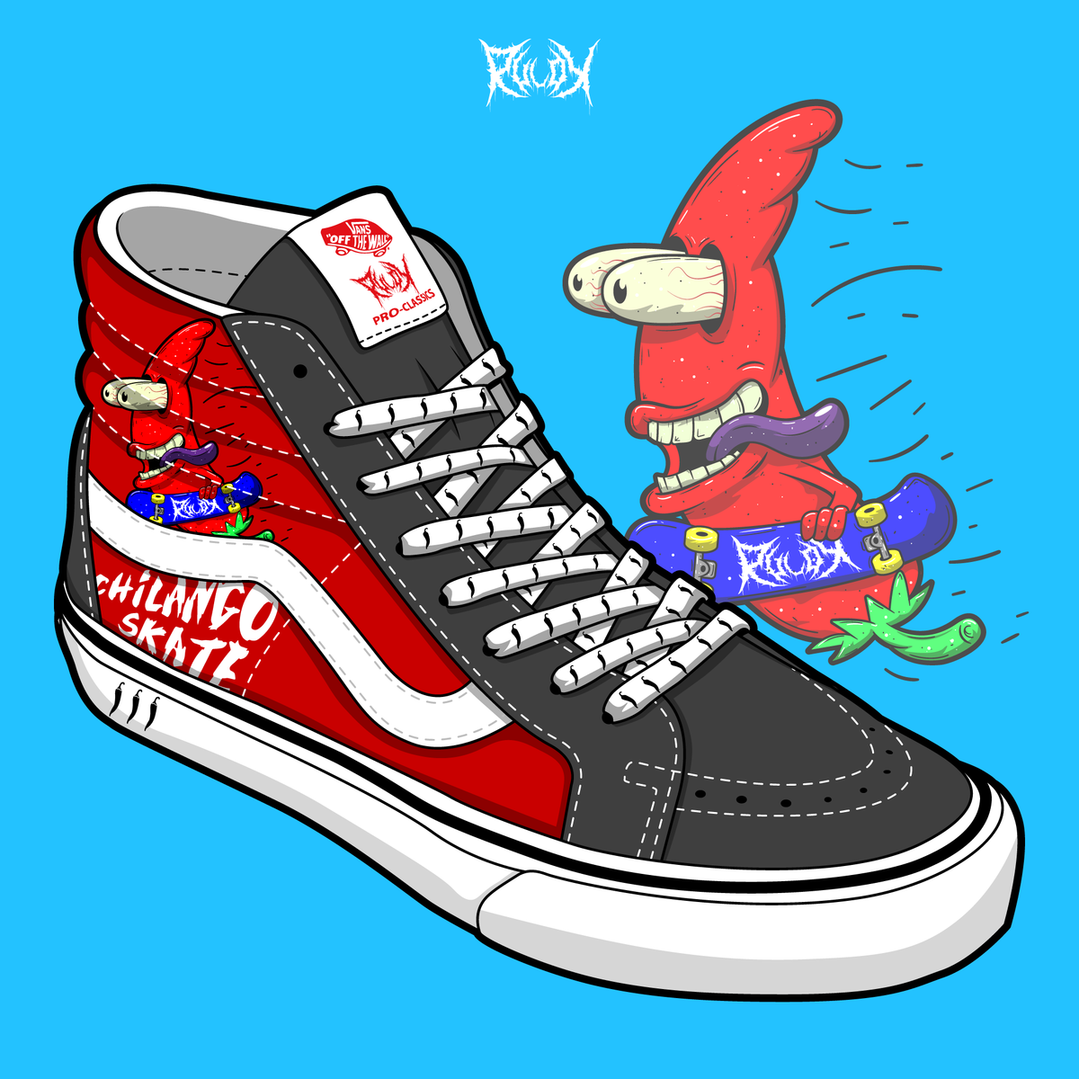 Vans Sk8 Hi Chilango Skate by elRuloks on Dribbble