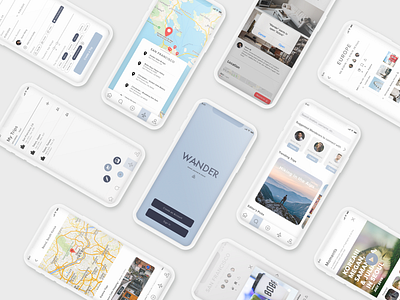 Wander adobe xd airbnb app design travel ui ux