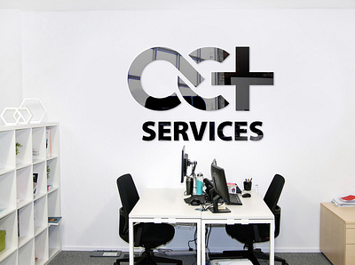 AC Services Plus Office branding design logo