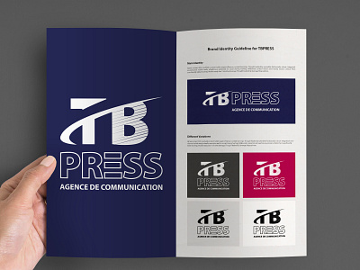 Design Presentation TBPRESS branding logo