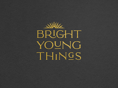 Bright Young Things branding graphic design logo print theater