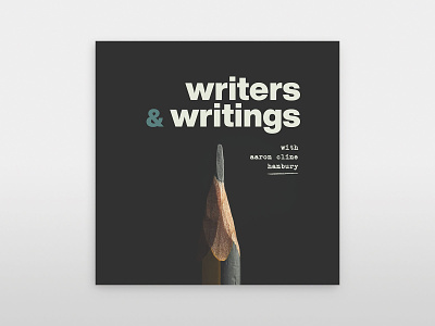 Writers and Writing design logo podcast simple
