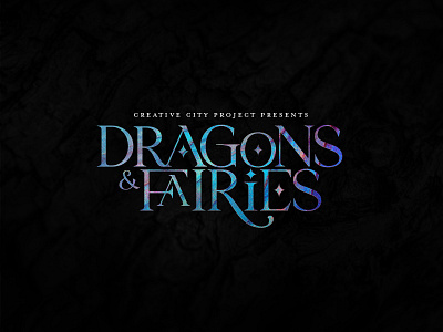 Dragons and Fairies branding design event graphic design logo
