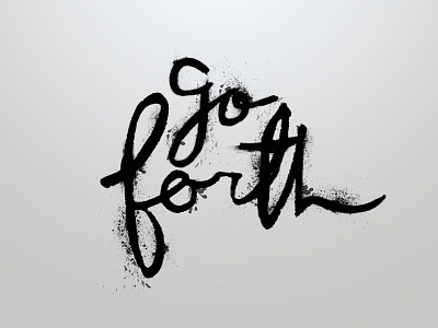 Goforth handmade typography