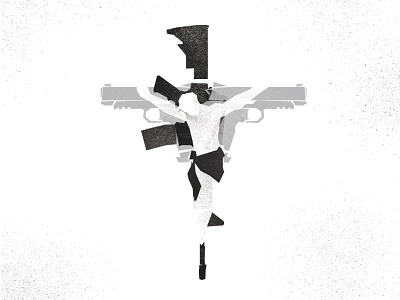 Gods and Guns graphic design minimal modern