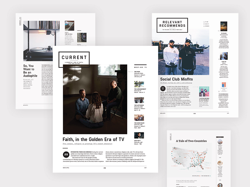 Relevant Magazine Redesign: Front Matter by John David Harris on Dribbble