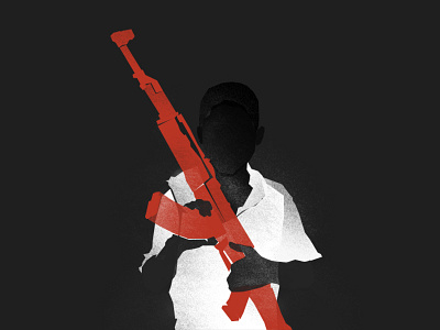 Child Soldier graphic design minimal modern