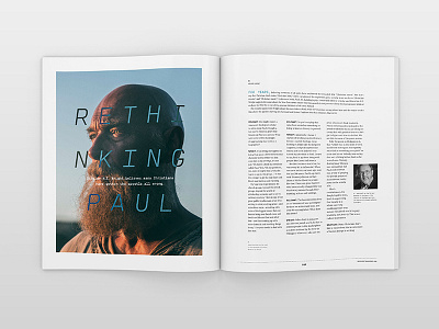 Rethinking Paul creative direction design magazine print