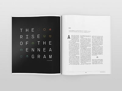 RELEVANT Magazine The Enneagram design layout magazine print