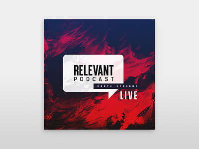 RELEVANT Podcast 600 Episode design event minimal podcast