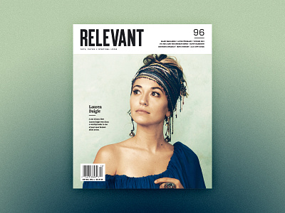 RELEVANT Magazine Issue 96 Cover graphic design magazine minimal print