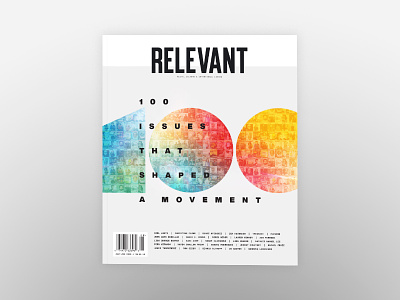 RELEVANT issue 100 creative direction design magazine print