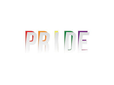 PRIDE The future is non-binary! graphic design illustration minimalist typography