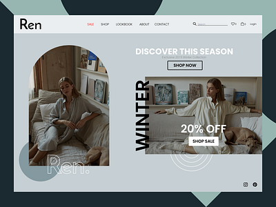 Clothing Web Landing Page