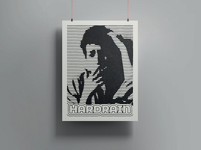 Hard Rain black bobdylan grey music poster posterdesign