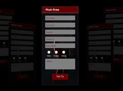 Music Competition Signup Page dailyui dailyui 001 dailyuichallenge mobile app design signup page signupform ui