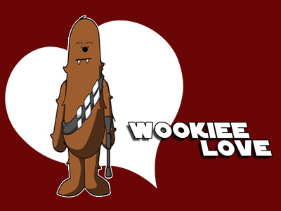 Wookiee Love character design chewbacca chewy illustration jedi love movie rebel alliance star wars starwars wookiee