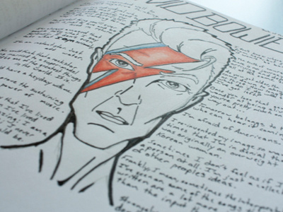 Book of Fame Chapter 1: David Bowie book celebrity david bowie fame illustration quotes rockstar ziggy stardust