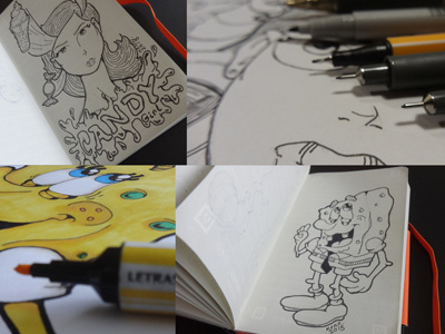 From Concept to Color illustration pentel quicker clicker promarker sketchbook sketchpad spongebob spongebob squarepants stabilo staedtler