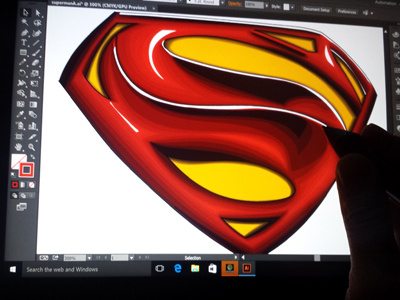 Super Cintiq adobe illustrator batman vs superman cintiq cintiq companion dawn of justice superman wacom