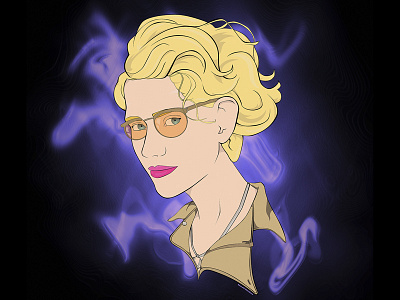 GHOSTBUSTERS - Jillian Holtzmann (Kate McKinnon) adobe illustrator caricature cintiq ghostbusters jillian holtzmann kate mckinnon portrait wacom