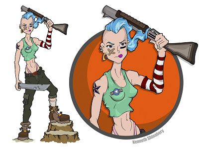 Tank Girl: Code Blue character design character designer comic comicbook hero lori petty movie tank girl warrior