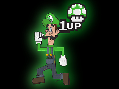 Beam/Twitch Live Stream: Nintendo's Luigi beam beampro game art game artist luigi nintendo super mario bros super mario brothers twitch twitchtv