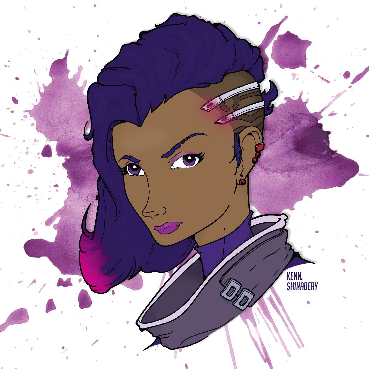 Overwatch: Sombra 2.0 (VECTOR GRAPHIC) by Kenneth Shinabery on Dribbble