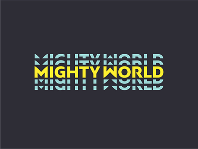 Mighty World Subscription Box Logo brand design kids subscription box kids subscription box logo design