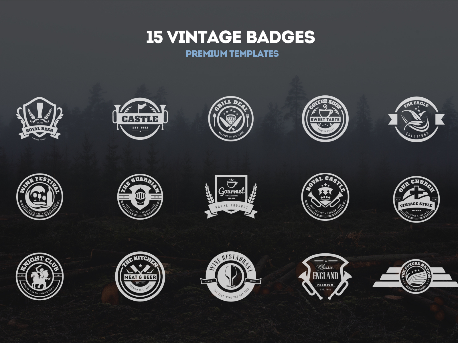 Vintage Logo / Retro Label & Badges by Design District on Dribbble